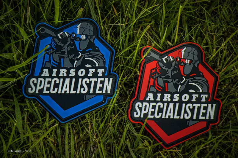 Airsoftspecialisten Patches - Ny blå för ambassadörer
