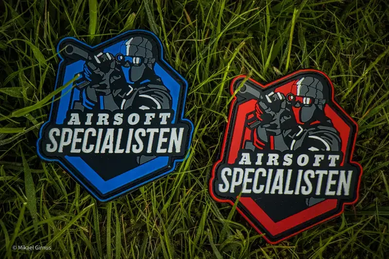 Airsoftspecialisten Patches - Ny blå för ambassadörer