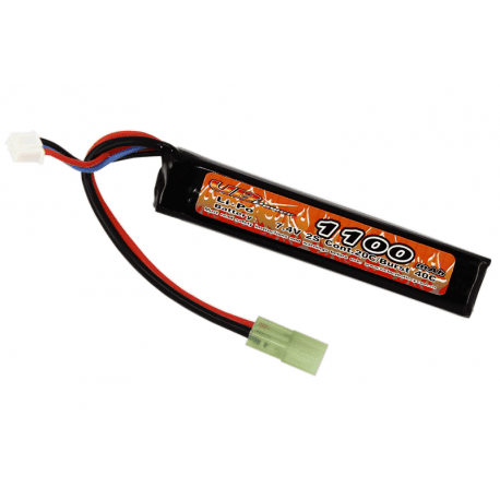 Lipo 7.4V 1100mAh 20C Stock Tube Type
